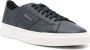 Santoni Marineblauwe Sneakers van Kalfsleer met Korrelige Textuur Blue Heren - Thumbnail 4