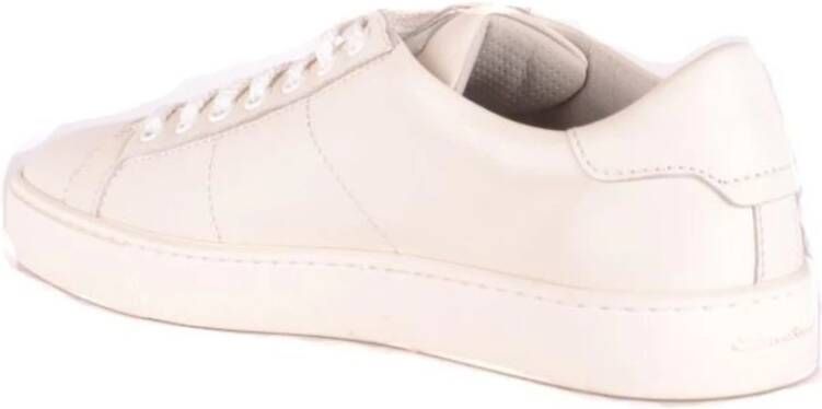 Santoni Verhoog je sneaker game met leren sneakers Wit Heren