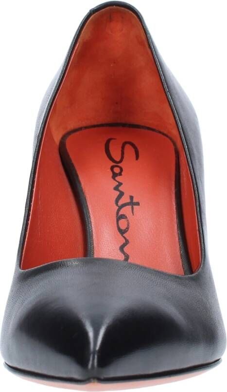 Santoni Met hak zwart Black Dames