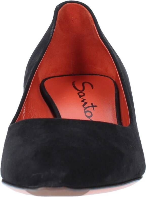 Santoni Met hak zwart Black Dames