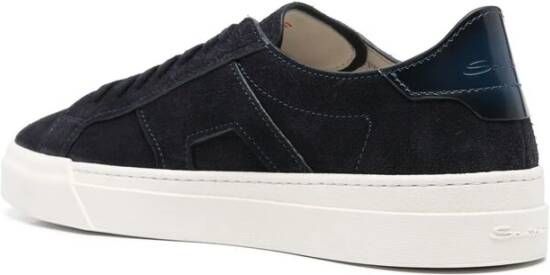 Santoni Midnight Blue Vetersneaker Blue Heren