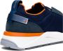 Santoni Nubuck Low Top Sneaker Blue Heren - Thumbnail 4