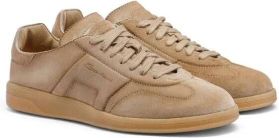 Santoni Olympic Cube Sneakers Brown Heren