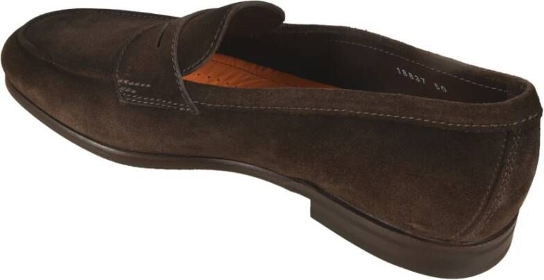 Santoni Platte Schoenen Brown Heren