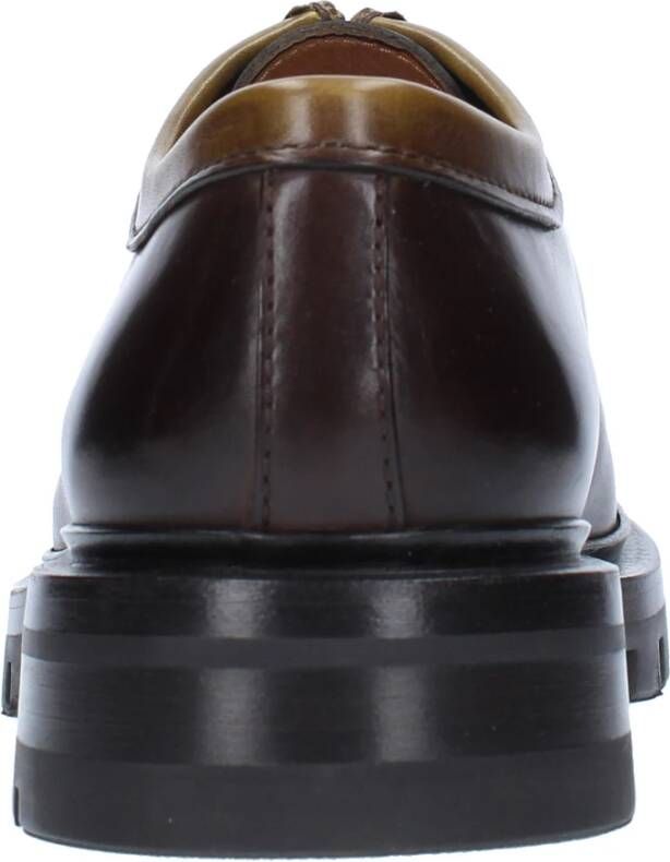 Santoni Platte schoenen Bruin Brown Heren