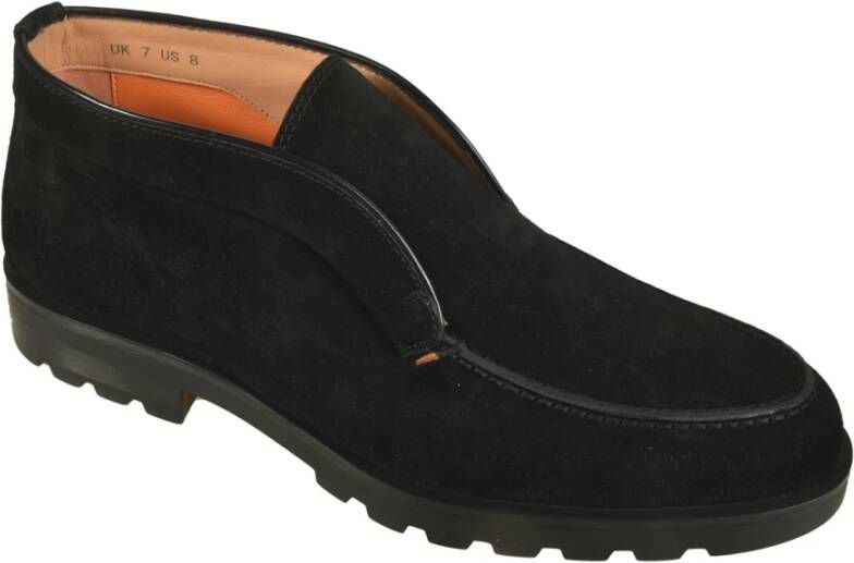 Santoni Platte schoenen voor vrouwen Black Heren