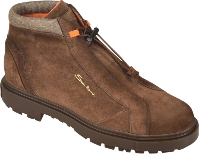 Santoni Platte schoenen voor vrouwen Brown Heren