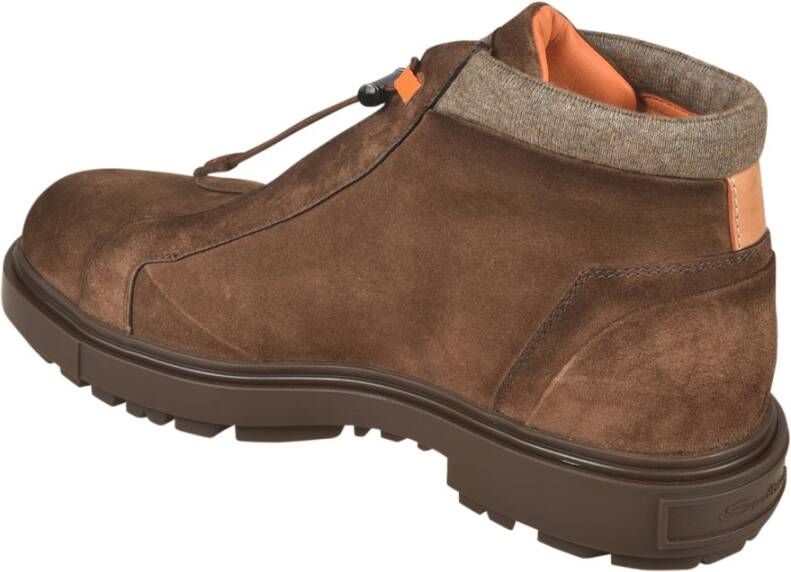 Santoni Platte schoenen voor vrouwen Brown Heren