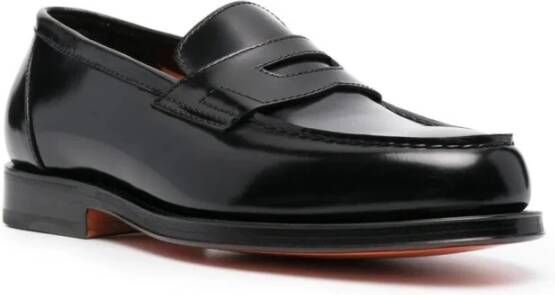 Santoni Quentin Loafer in Gunter-stijl Black Heren