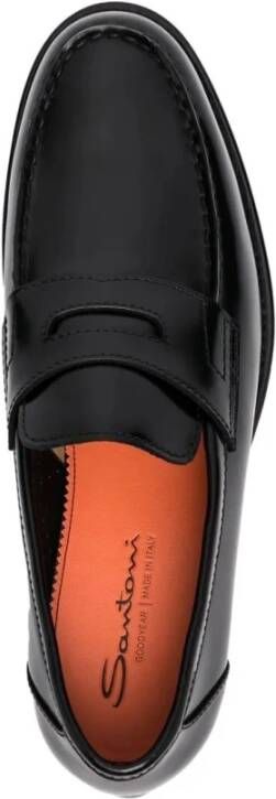 Santoni Quentin Loafer in Gunter-stijl Black Heren