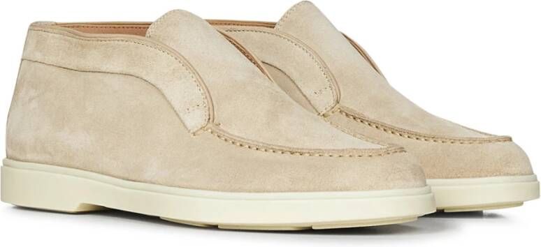 Santoni Roze Enkellaarzen voor Vrouwen Beige Dames