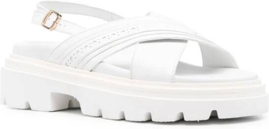 Santoni Sandals White Dames