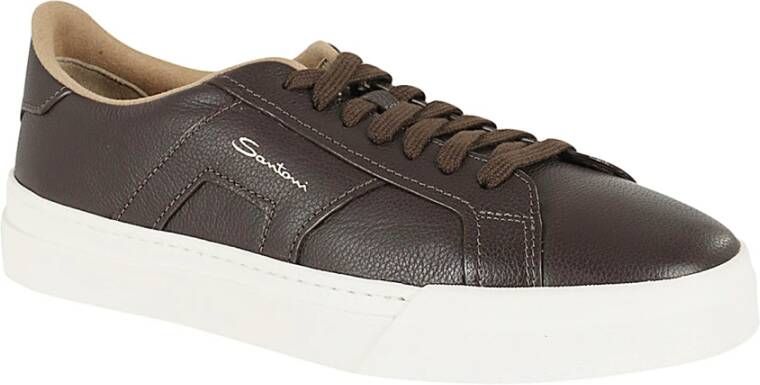 Santoni SF6 Stijlvolle Sneakers Brown Heren