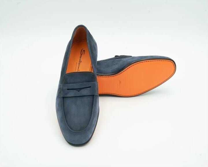 Santoni Shoes Blue Heren