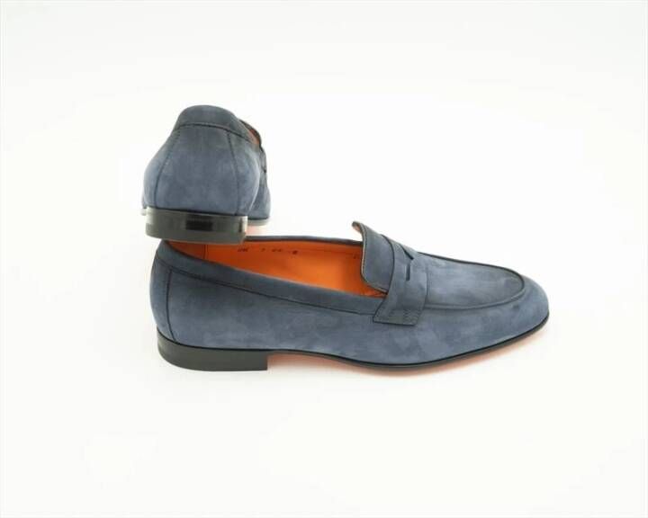 Santoni Shoes Blue Heren