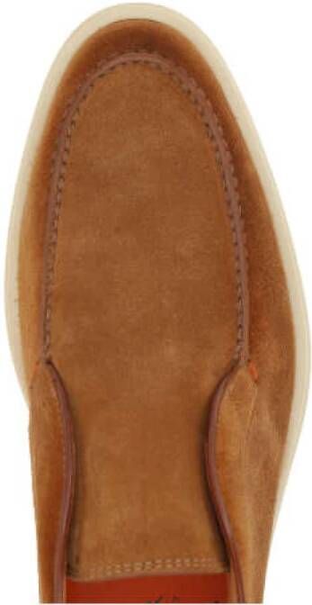 Santoni Slip-on Suède Laarzen Brown Heren