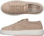 Santoni Lage Top Leren Sneakers Beige Dames - Thumbnail 2