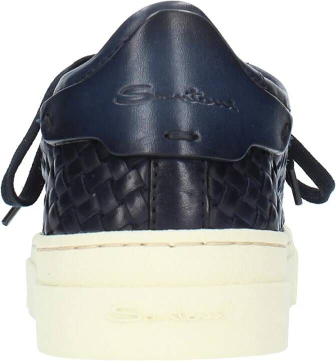 Santoni Sneakers Blauw Blue Heren