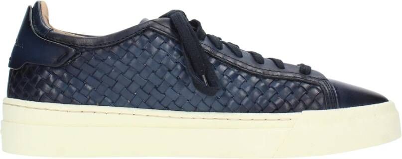 Santoni Sneakers Blauw Blue Heren