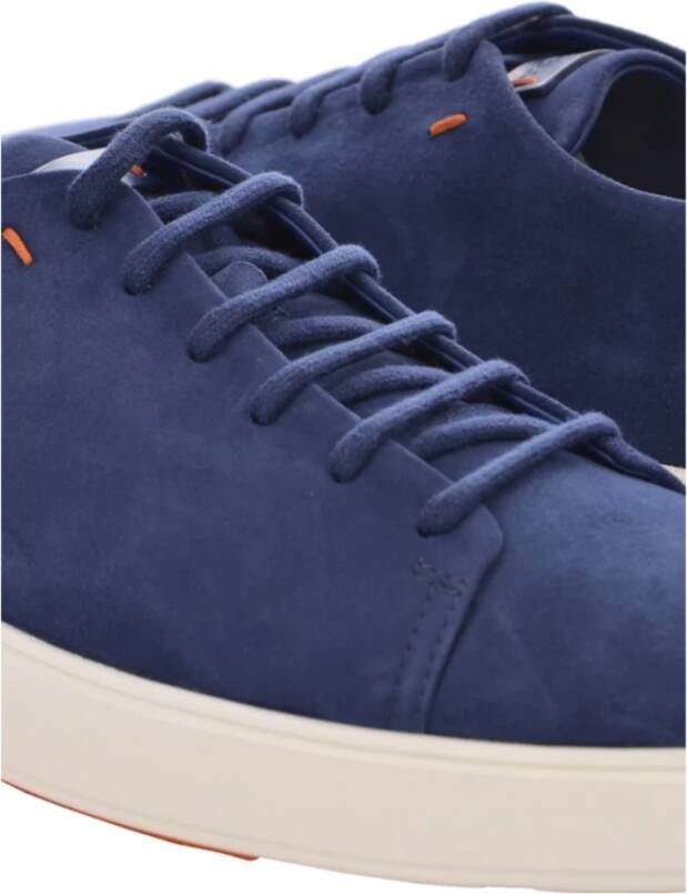 Santoni Blauwe Lage Fu57 Schoen Blauw Heren