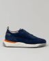 Santoni Suede Innova Sneakers met Memory Sole Blue Heren - Thumbnail 7