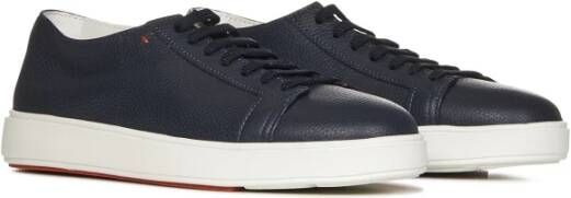 Santoni Blauwe Ss23 Lage Sneakers Blauw Heren