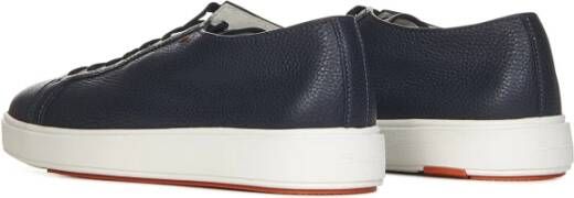 Santoni Blauwe Ss23 Lage Sneakers Blauw Heren