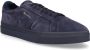 Santoni Lage Sneaker in Veloursleder Blauw Heren - Thumbnail 4