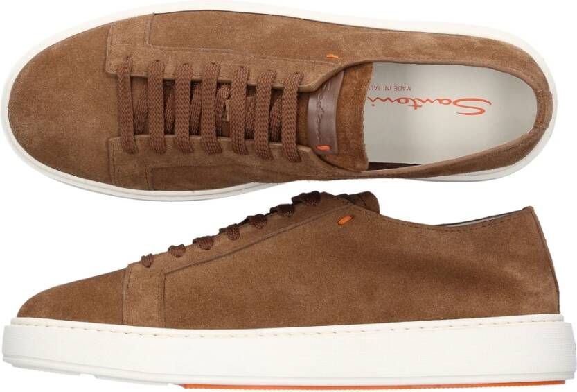 Santoni Sneakers Bruin Heren