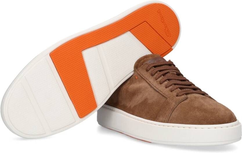 Santoni Sneakers Bruin Heren