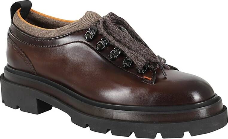 Santoni Stijlvolle Alpine Schoenen voor Outdoor Avonturen Brown Heren