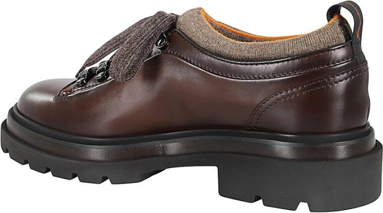 Santoni Stijlvolle Alpine Schoenen voor Outdoor Avonturen Brown Heren