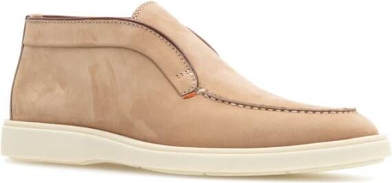 Santoni Stijlvolle Enkellaarzen Beige Heren