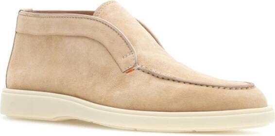 Santoni Stijlvolle Enkellaarzen Beige Heren