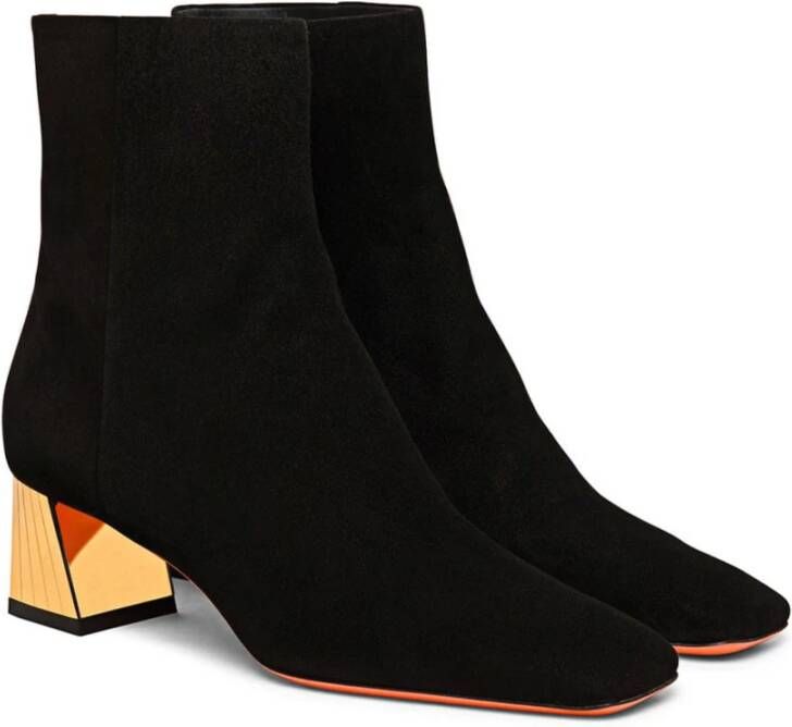 Santoni Stijlvolle Enkellaarzen Black Dames