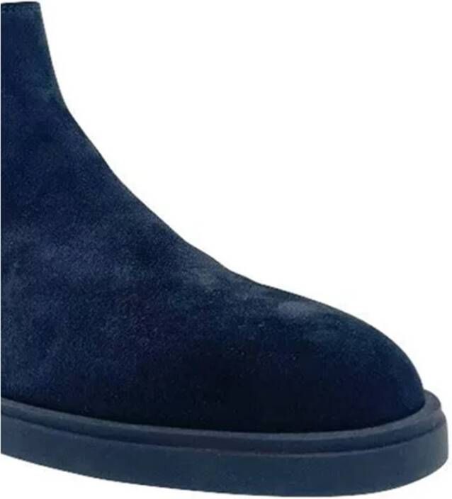 Santoni Stijlvolle Enkellaarzen Blue Heren