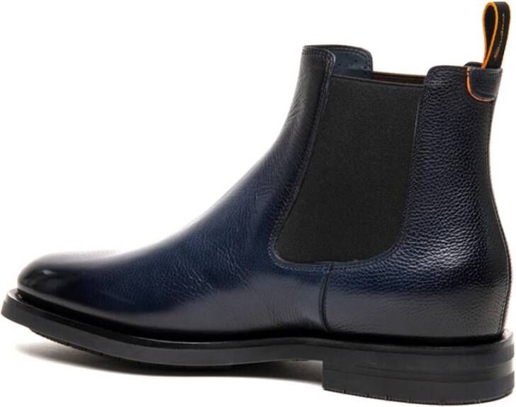 Santoni Stijlvolle Enkellaarzen Blue Heren