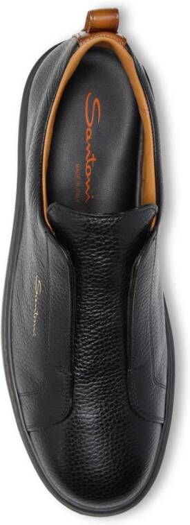 Santoni Stijlvolle Herensneakers Black Heren