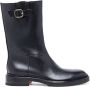 Santoni Stijlvolle Leren Dameslaars Black Dames - Thumbnail 4