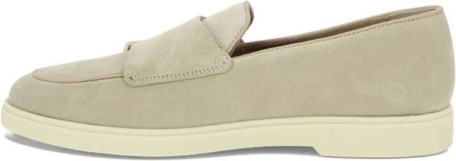 Santoni Stijlvolle Loafers voor Mannen Beige Dames