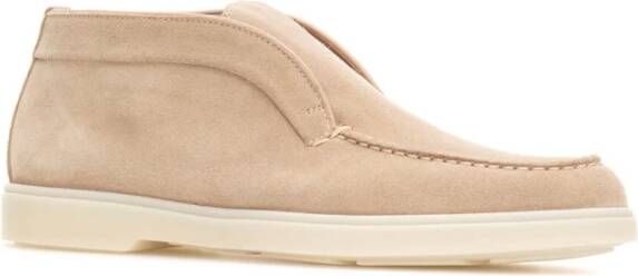 Santoni Stijlvolle Loafers voor Mannen Beige Dames