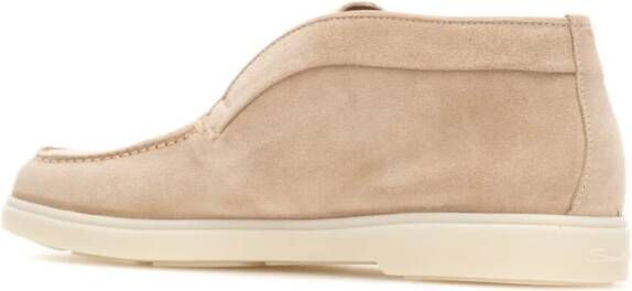 Santoni Stijlvolle Loafers voor Mannen Beige Dames