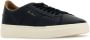 Santoni Stijlvolle Navy Blue Leren Sneakers Blue Heren - Thumbnail 2