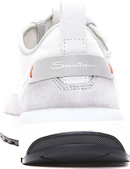 Santoni Stijlvolle Sneakers voor Buitensportavonturen White Heren