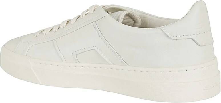 Santoni Stijlvolle Sneakers voor Mannen White Heren