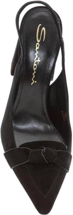 Santoni Stijlvolle Zomer Sandalen Black Dames