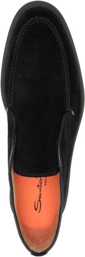 Santoni Suede Desert Boots Black Heren