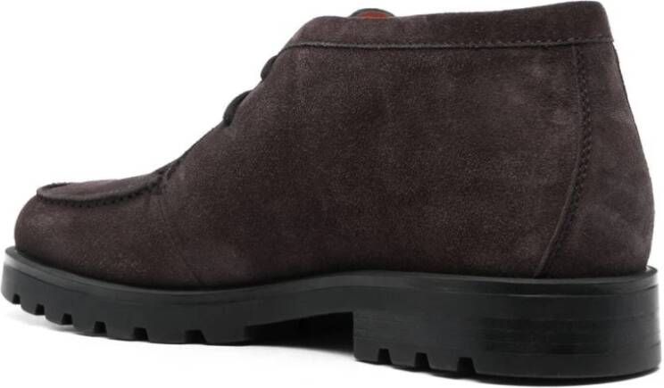 Santoni Suede Desert Boots Brown Heren