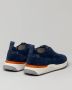 Santoni Suede Innova Sneakers met Memory Sole Blue - Thumbnail 8