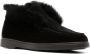 Santoni Suède Leren Loafers Rubberen Zool Black Dames - Thumbnail 2